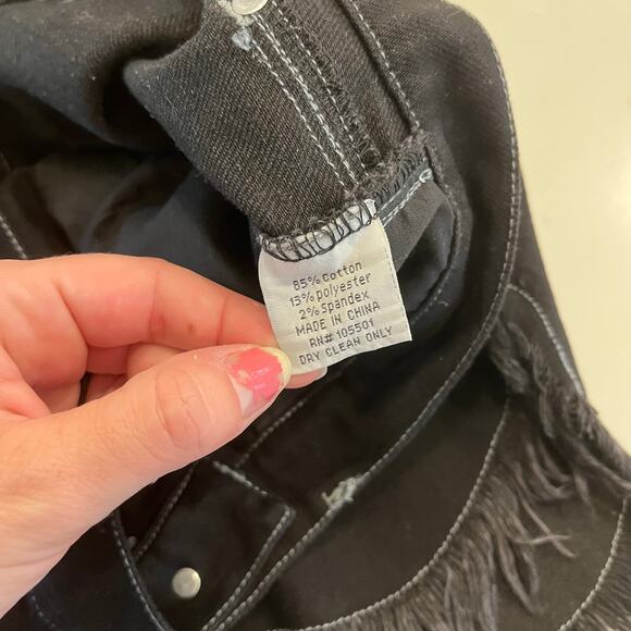 NWT Double D‎ Ranch Black Shorts Western Boho Size 6 - Picture 6 of 9